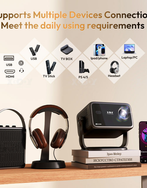 Load image into Gallery viewer, 4K Smart Projector 18000 Lumen LED 1080P Wifi Bluetooth UHD Home Theater US
