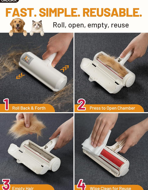 Load image into Gallery viewer, Pet Hair Removal Tool：Reusable Lint Roller for Pet Hair - Portable Pet Hair Remover - Dog and Cat Hair Remover for Couch, Furniture, Carpet, Clothes and Car Seat
