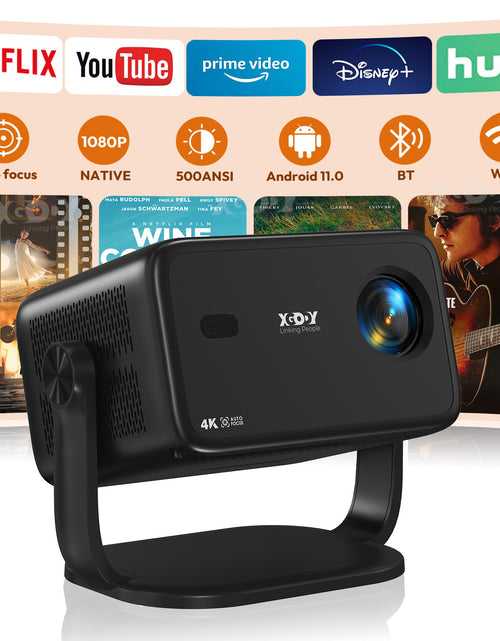 Load image into Gallery viewer, 4K Smart Projector 18000 Lumen LED 1080P Wifi Bluetooth UHD Home Theater US
