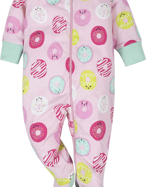 Load image into Gallery viewer, Baby-Girls 4-Pack Sleep 'N Play Footies Multi Pack
