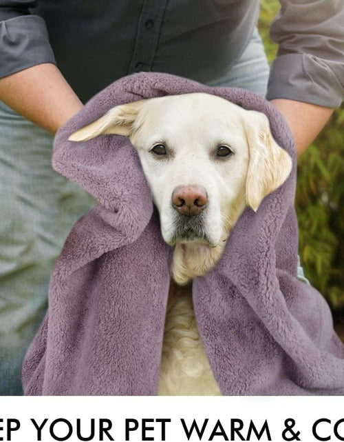 Load image into Gallery viewer, Dog Towel Super Absorbent Pet Bath Towel Microfiber Dog Drying Towel for Small, Medium, Large Dogs and Cats 30Inch X 50Inch Purple
