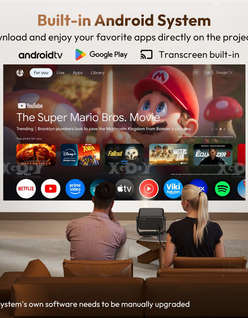 Load image into Gallery viewer, 4K Smart Projector 18000 Lumen LED 1080P Wifi Bluetooth UHD Home Theater US
