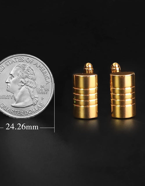 Load image into Gallery viewer, Stainless Steel Cuff Links Classic Tuxedo Shirt Cufflinks &amp; Shirt Accessories Unique Business Groom Wedding Silver Jewelry Gift for Men
