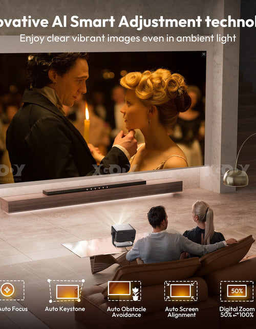 Load image into Gallery viewer, 4K Smart Projector 18000 Lumen LED 1080P Wifi Bluetooth UHD Home Theater US
